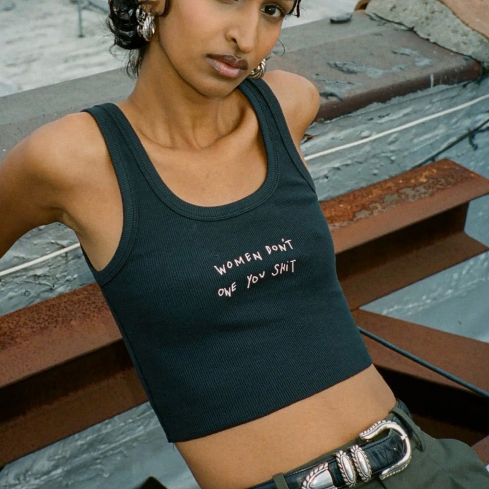 WDOYS Cropped Rib Tank